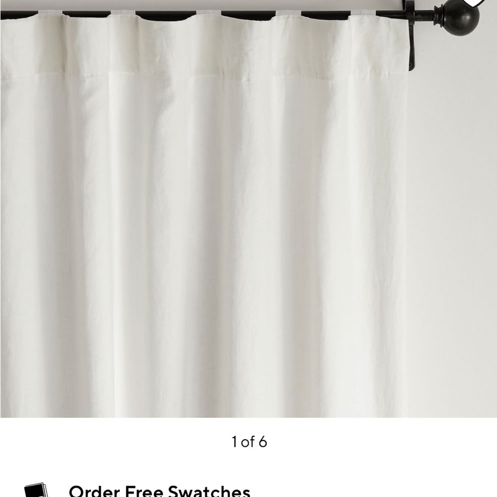 Pottery Barn NWOT one blackout panel classic ivory 100 x 96